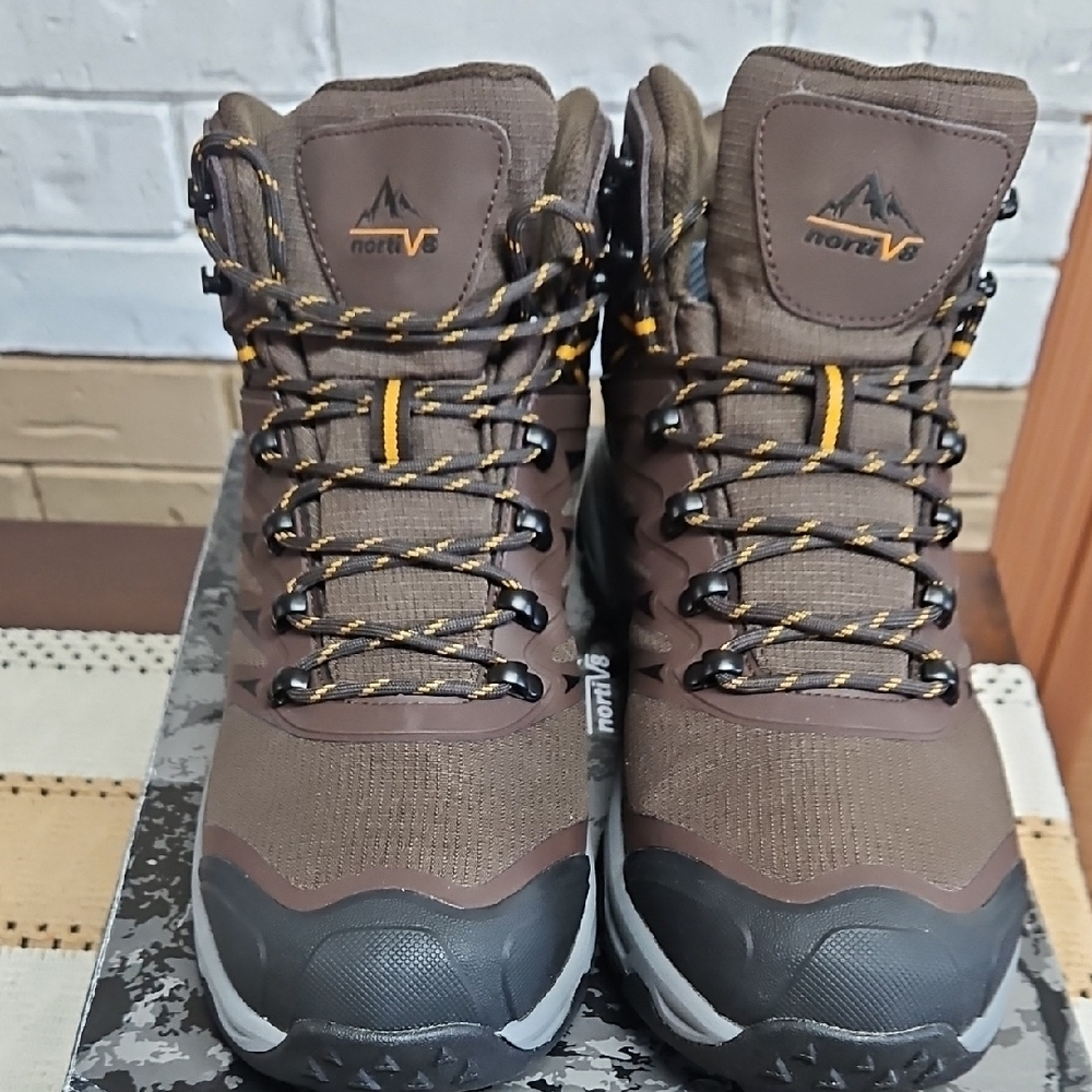 Nortiv8 Men's Rugged Brown Outdoor Boots
